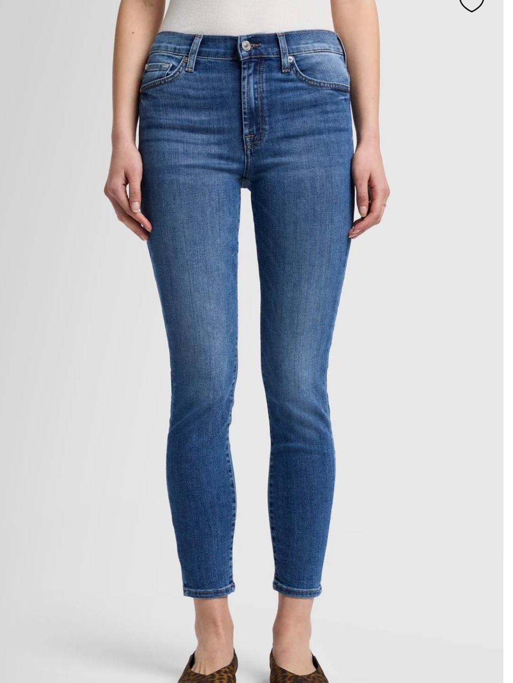 7 For All Mankind Dark Blue Skinny Jeans